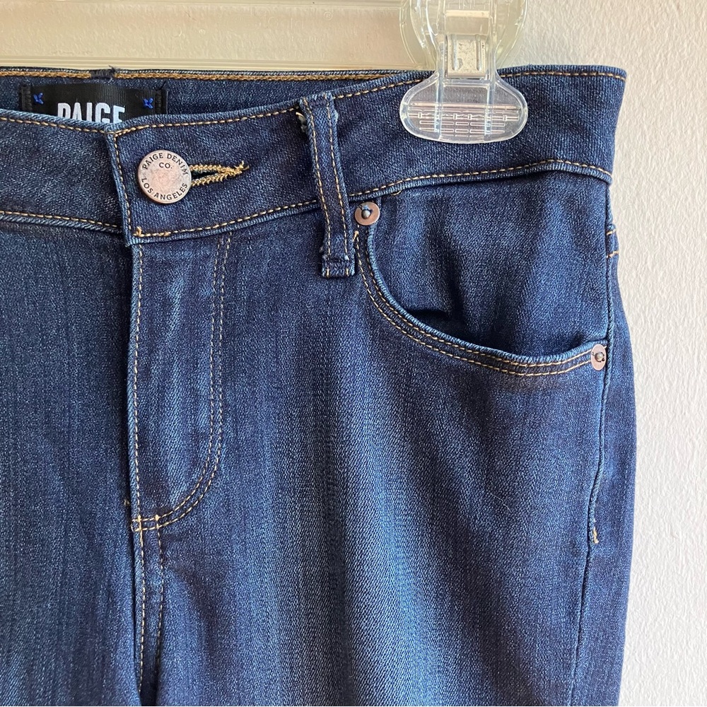 Paige Verdugo Ankle Jeans Size 27 Lawson Dark Wash Denim Straight Leg Stretch - Picture 5 of 10